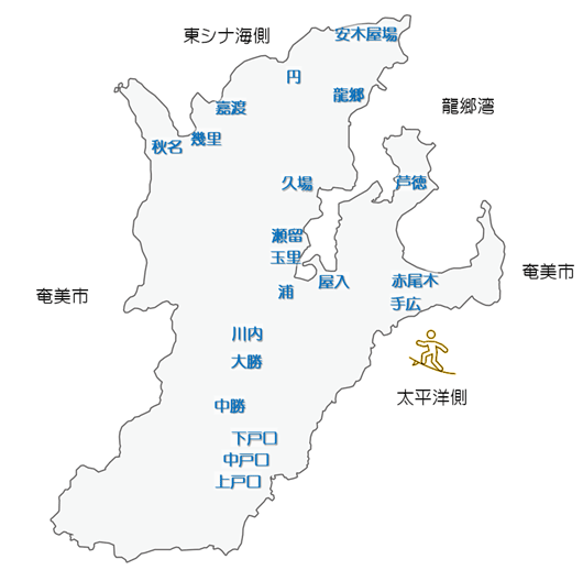 龍郷町Map