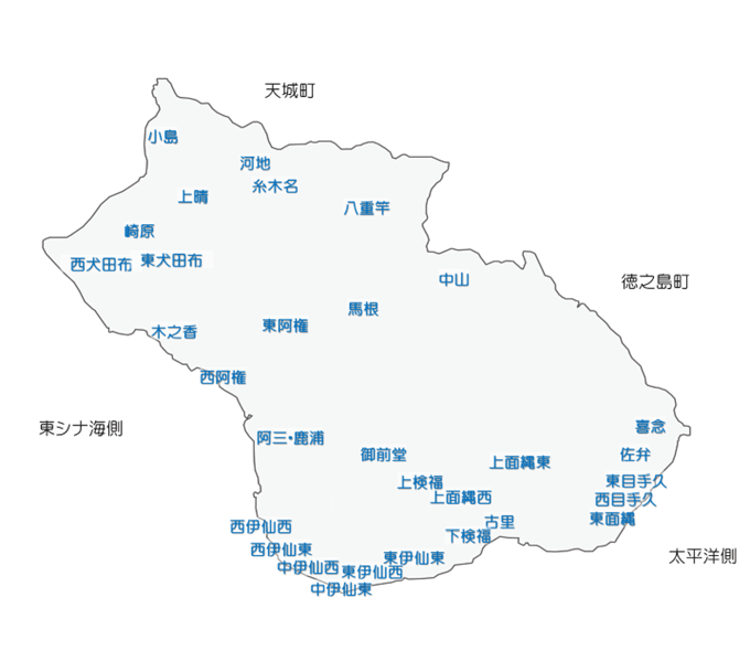 徳之島伊仙町map